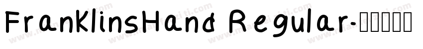 FranklinsHand Regular字体转换